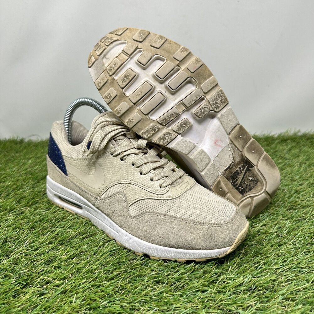 Nike Women's Air Max 1 Ultra 2.0 Oatmeal Binary Blue White Sneakers Size 7
